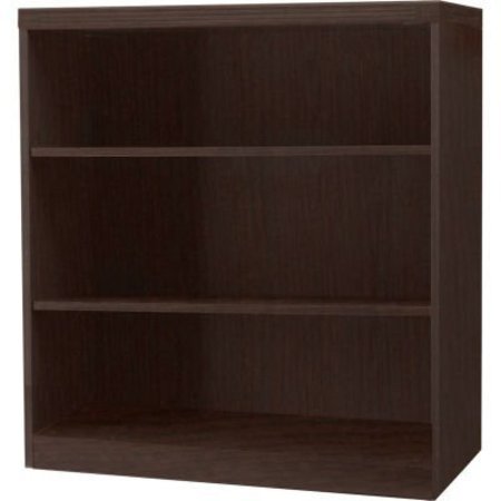 SAFCO Safco® Aberdeen Series 3 Shelf Quarter Round with 1 Fixed Shelf Mocha AB3S36LDC***